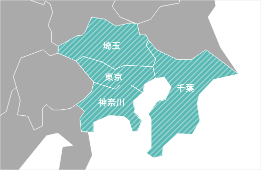 東海エリアの地図