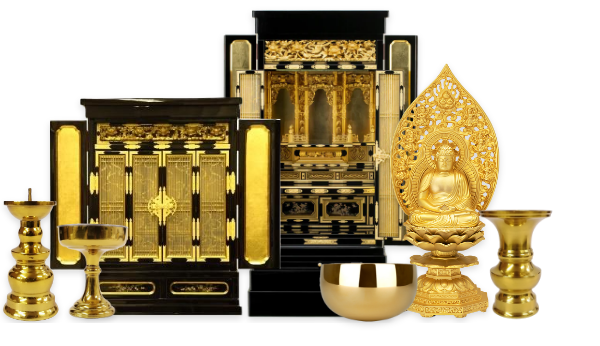 仏壇金仏壇、おりんなどの画像
