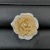 イエローダイヤモンドの指輪 K18 15.0g