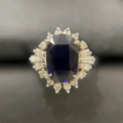 サファイアの指輪 Pt900 7.86g