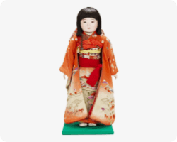平田郷陽作 人間国宝 市松人形