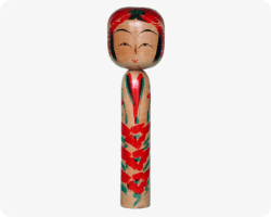 佐藤英太郎作 遠刈田系こけし