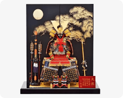 五月人形 鈴甲子雄山作 甲子之天山本金箔押不動明王鎧飾り