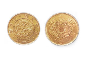 旧20円金貨 明治3年